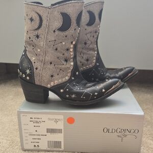 Old Gringo Women's Celestial Black and Gray Boots